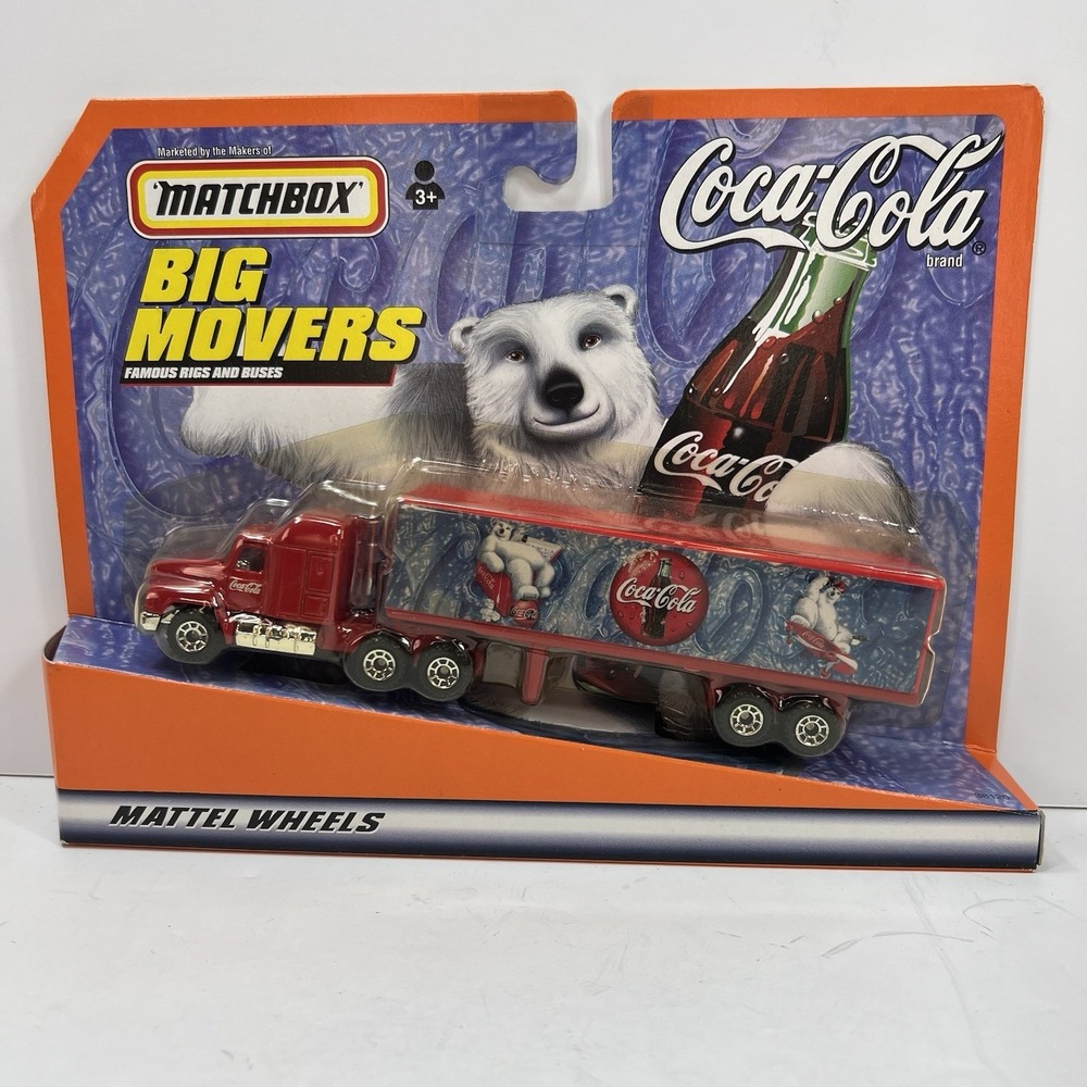 Matchbox 1999 "Big Movers" Series Famous Rigs NEW & SEALED!! COCA-COLA RIG MACK